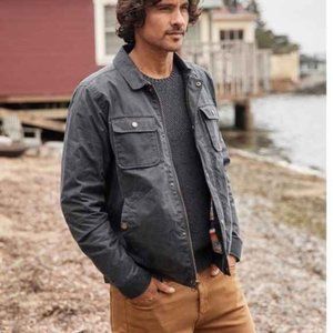 Marine Layer Waxed Canvas Trucker Jacket - Excellent - Mens Small